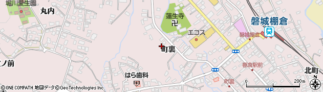 福島県東白川郡棚倉町棚倉町裏周辺の地図