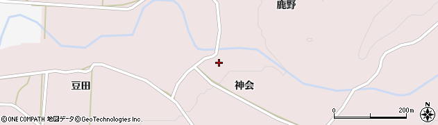 福島県いわき市遠野町上根本（神会）周辺の地図