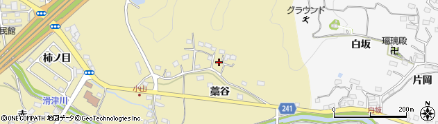 福島県いわき市平中山藁谷周辺の地図