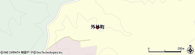 石川県七尾市外林町周辺の地図