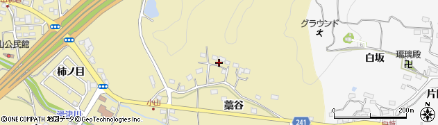 福島県いわき市平中山藁谷40周辺の地図