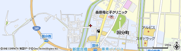 石川県七尾市国分町（ラ）周辺の地図