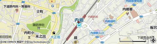 内郷駅周辺の地図