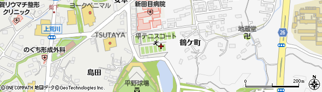 福島県いわき市平下荒川（鶴ケ町）周辺の地図