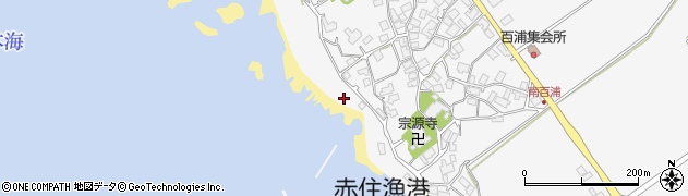 石川県志賀町（羽咋郡）百浦（モ）周辺の地図