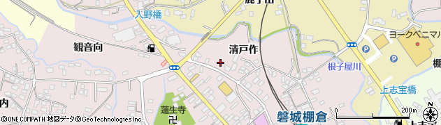 福島県棚倉町（東白川郡）棚倉（清戸作）周辺の地図
