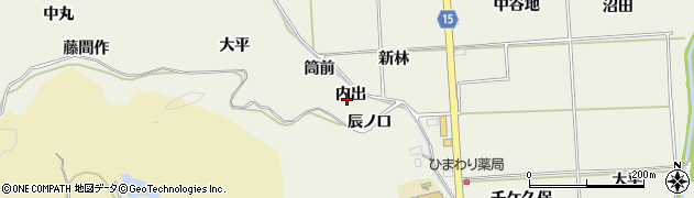 福島県いわき市平藤間（内出）周辺の地図