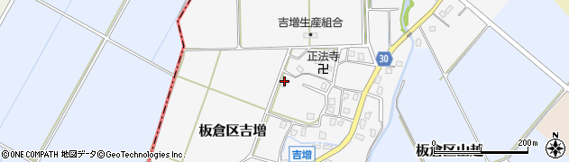 新潟県上越市板倉区吉増186周辺の地図