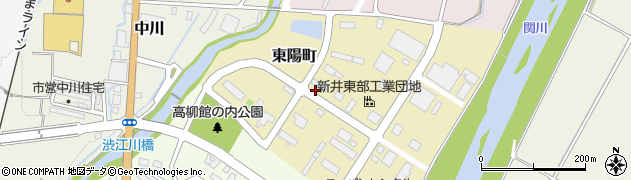新潟県妙高市東陽町周辺の地図
