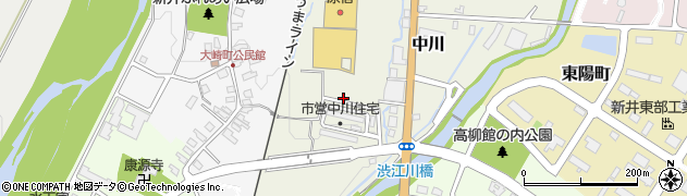 新潟県妙高市中川周辺の地図