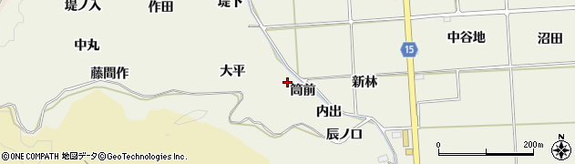 福島県いわき市平藤間（筒前）周辺の地図