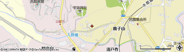 福島県棚倉町（東白川郡）花園（鹿子山）周辺の地図