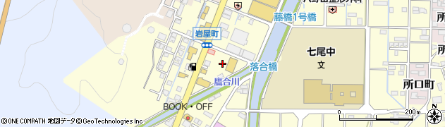 ユニクロ七尾店駐車場周辺の地図