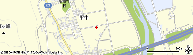 新潟県糸魚川市平牛周辺の地図