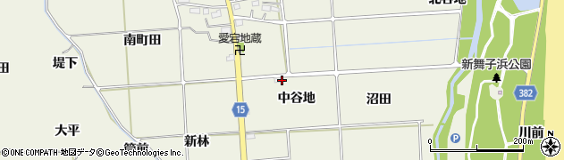 福島県いわき市平藤間中谷地周辺の地図