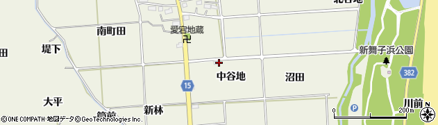 福島県いわき市平藤間（中谷地）周辺の地図