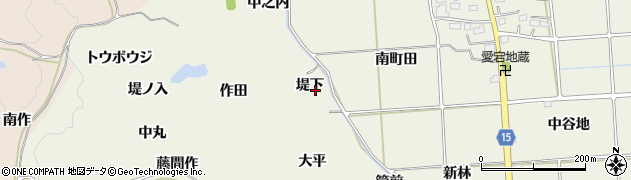 福島県いわき市平藤間（堤下）周辺の地図