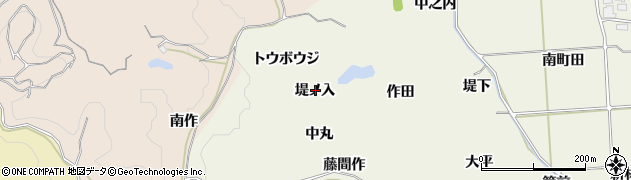 福島県いわき市平藤間（堤ノ入）周辺の地図