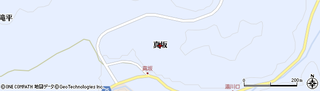 福島県鮫川村（東白川郡）赤坂中野（真坂）周辺の地図