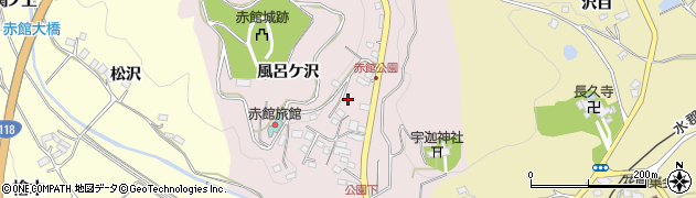 福島県東白川郡棚倉町棚倉風呂ケ沢周辺の地図