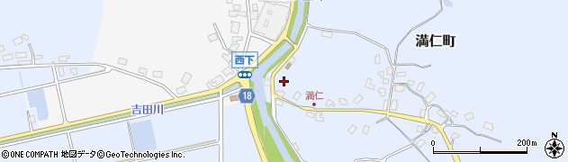石川県七尾市満仁町（ヨ）周辺の地図