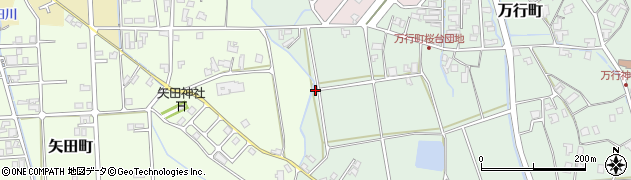 石川県七尾市万行町周辺の地図