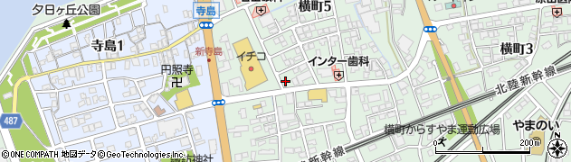 糸魚川横町郵便局周辺の地図