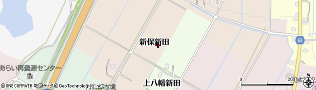 新潟県妙高市新保新田周辺の地図