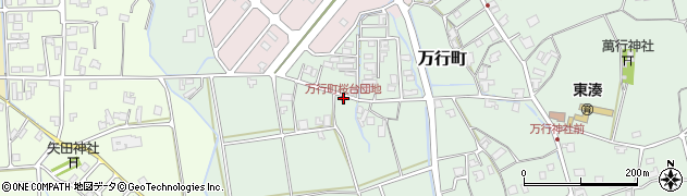 万行町桜台団地周辺の地図