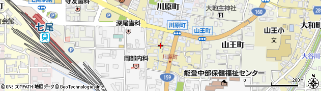 石川県七尾市上府中町（セ）周辺の地図
