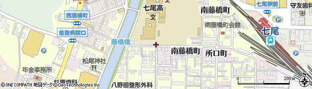 石川県七尾市所口町（チ）周辺の地図