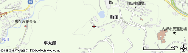 福島県いわき市内郷宮町周辺の地図