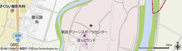 新潟県妙高市高柳周辺の地図