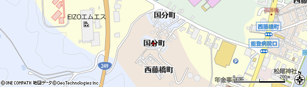 石川県七尾市国分町メ周辺の地図