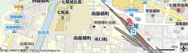 カトリック七尾教会周辺の地図