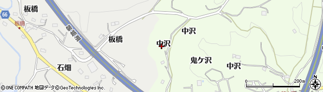 福島県いわき市内郷宮町（中沢）周辺の地図