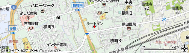 ホテルルートイン糸魚川周辺の地図