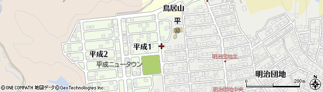 福島県いわき市内郷小島町（長沢）周辺の地図