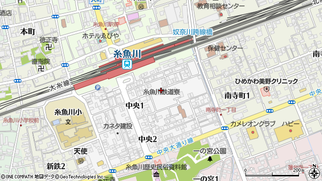 〒941-0062 新潟県糸魚川市中央の地図