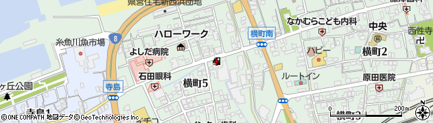 ａｐｏｌｌｏｓｔａｔｉｏｎニュー糸魚川ＳＳ周辺の地図