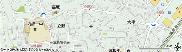 福島県いわき市内郷高坂町立野29周辺の地図