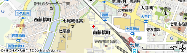 石川県七尾市南藤橋町子52周辺の地図