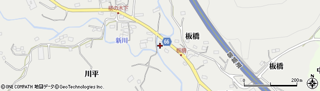 福島県いわき市内郷高野町（石畑）周辺の地図
