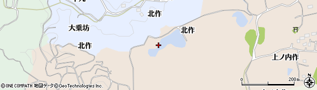 福島県いわき市平下大越（北作）周辺の地図
