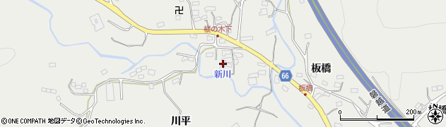 福島県いわき市内郷高野町沢25周辺の地図