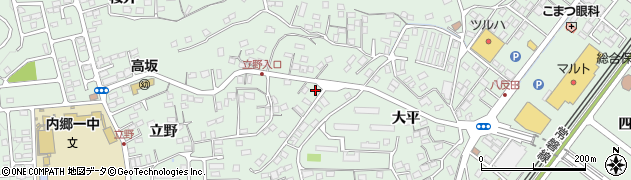福島県いわき市内郷高坂町立野7周辺の地図