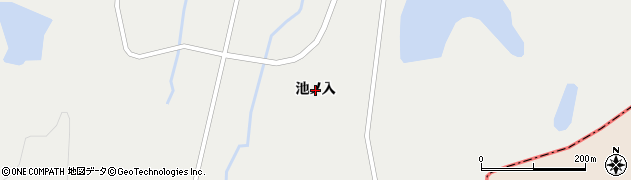 福島県白河市表郷梁森（池ノ入）周辺の地図