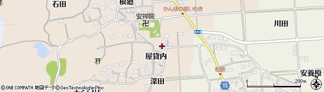 福島県いわき市平下大越（屋貸内）周辺の地図