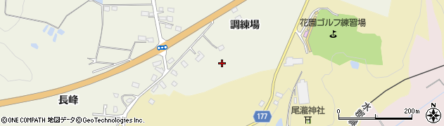 福島県東白川郡棚倉町上台調練場周辺の地図