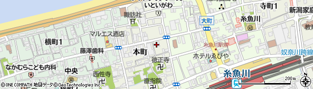 糸魚川信用組合本町支店周辺の地図